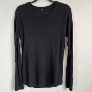 Lululemon Size S • Black Long Sleeve Lightweight Sweater Top.